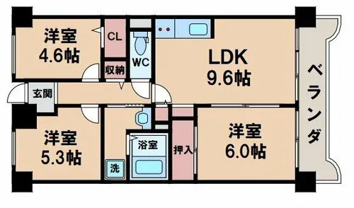テクノコーポラス西田辺【4階】の間取り