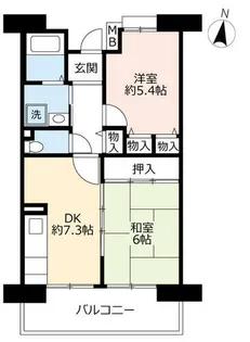URサンラフレ明石【0140404号室】の間取り