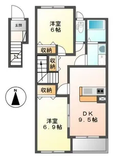 プログレスI【2階】の間取り