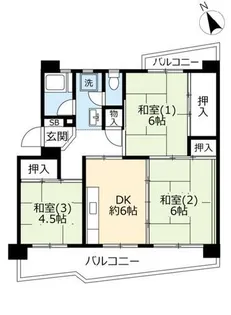 URひよどり台【1340501号室】の間取り