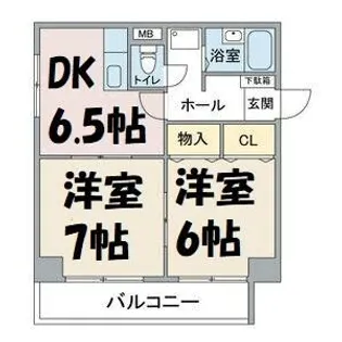ライフステージ徳川【3階】の間取り