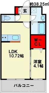福岡県北九州市小倉北区木町3丁目【マンション】の間取り