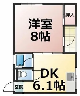 第一水谷ビル【3A号室】の間取り