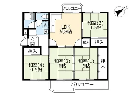 UR泉南尾崎【0060501号室】の間取り