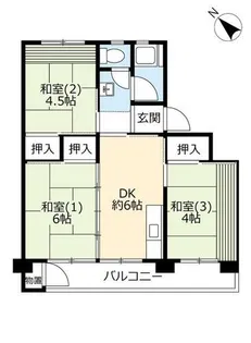 UR鈴蘭台第二【0310406号室】の間取り