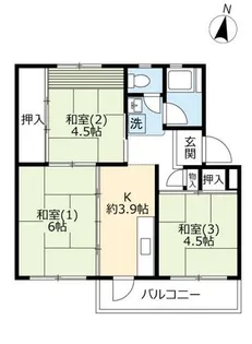 UR鈴蘭台第二【0120503号室】の間取り