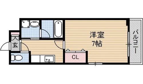 ベルダージ21【301号室】の間取り
