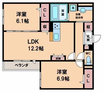 セジュールコートあびこ【3階】の間取り