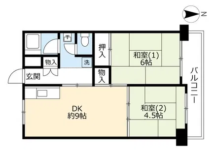 UR大開【0120904号室】の間取り