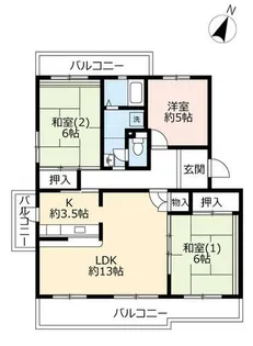 UR泉北城山台二丁【0240107号室】の間取り