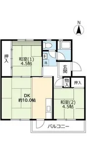 UR平城第一【0170506号室】の間取り