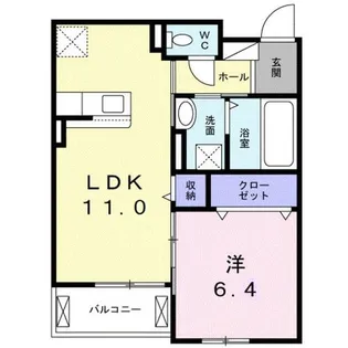 シャルール メゾン Ⅱ【3階】の間取り