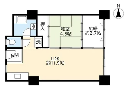 UR伝法【0011039号室】の間取り