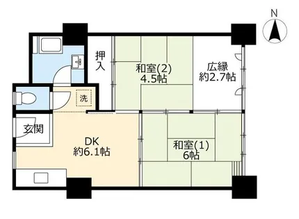 UR伝法【0010429号室】の間取り