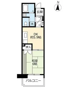 URアーベインルネス白銀【0010309号室】の間取り