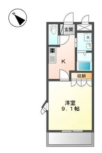 ワン・ピース【2階】の間取り