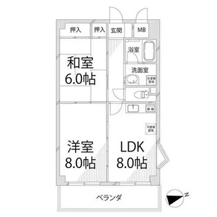 青山NKマンション【207号室】の間取り