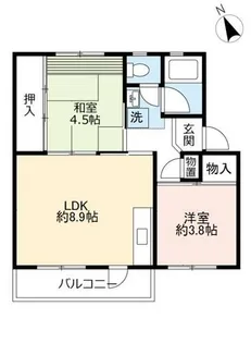 URひよどり台【1080304号室】の間取り