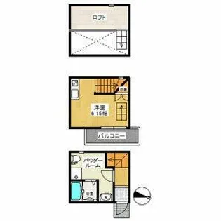 アースクエイク豊II【103号室】の間取り