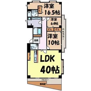 FOREST HILLS【1階】の間取り