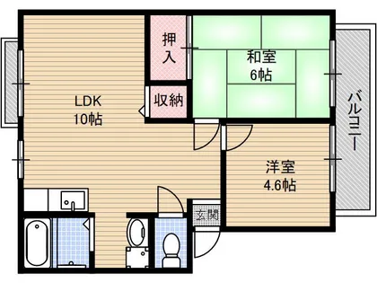 サンシティミシマ【201号室】の間取り