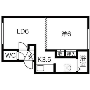 ドリームハイツB棟【105号室】の間取り