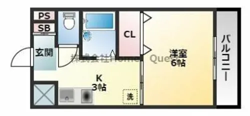 アパートメント柏原【2階】の間取り