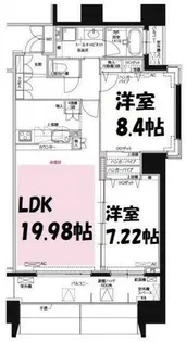 グラン・アベニュー白川公園【7階】の間取り