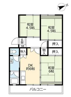 UR岩成台西【6080305号室】の間取り