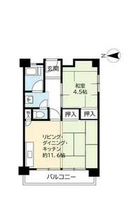 UR高倉台【0010806号室】の間取り