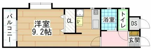 シェリール片野通り【3階】の間取り