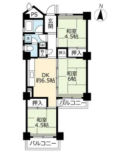 UR高座台【1030302号室】の間取り