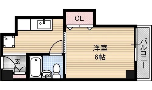 サンライフカスガ【502号室】の間取り