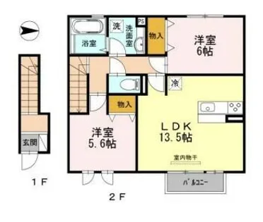 クレセール【2階】の間取り