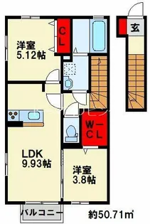 サンレトロ【2階】の間取り