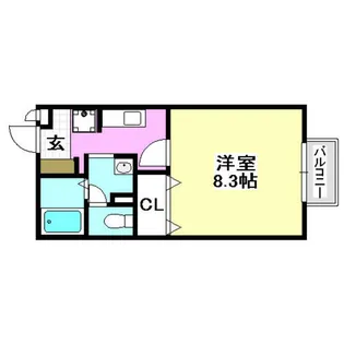 サンハイツ【1階】の間取り