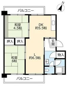 UR志徳【0070506号室】の間取り