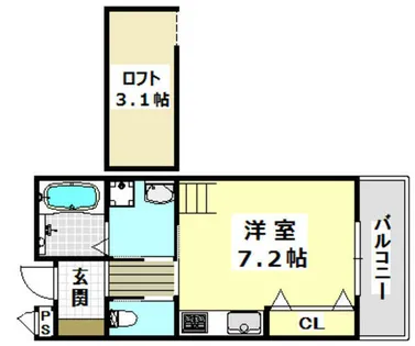 光風館【2階】の間取り