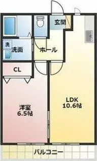 サンルミエール【202号室】の間取り