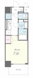 ル・シエル大秋【4階】の間取り