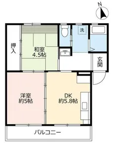 UR東豊中第二【1280506号室】の間取り