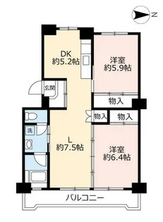 UR水草【0030713号室】の間取り