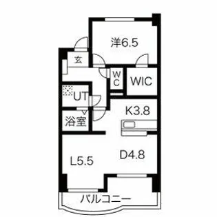 サニーブライト【4階】の間取り
