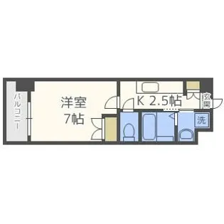 No.111 CLUB ORIENT BLD TRADING TOWE【7階】の間取り