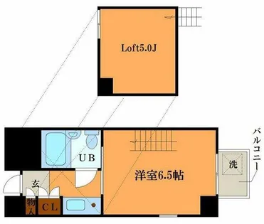 シャンテジョイフル【9階】の間取り