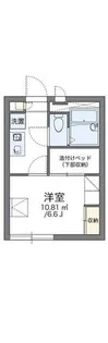 レオパレスルミエール【104号室】の間取り