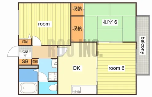 フレグランス北今宿【102号室】の間取り