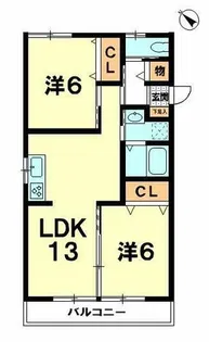 ピッコロマスダ【2階】の間取り