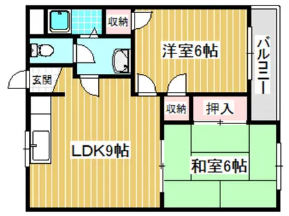 サングレード高槻【205号室】の間取り