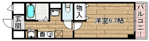 ジュネス京口【303号室】の間取り